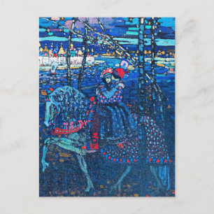 Kandinsky - Reitendes Paar Postkarte