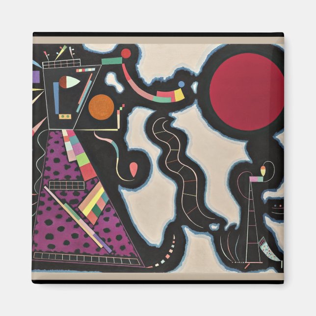 Kandinsky - Roter Kreis Magnet (Vorne)