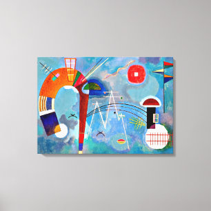 Kandinsky - Rundende, farbenfrohe Kunst Leinwanddruck