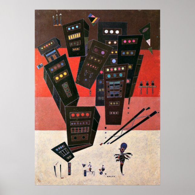 Kandinsky - Schatten Poster (Vorne)