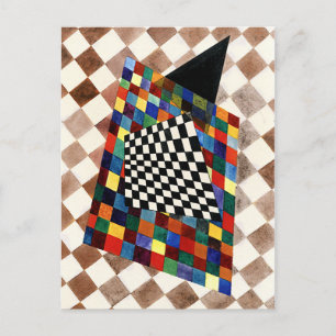 Kandinsky - Scheckte, farbenfrohe abstrakte Kunst Postkarte