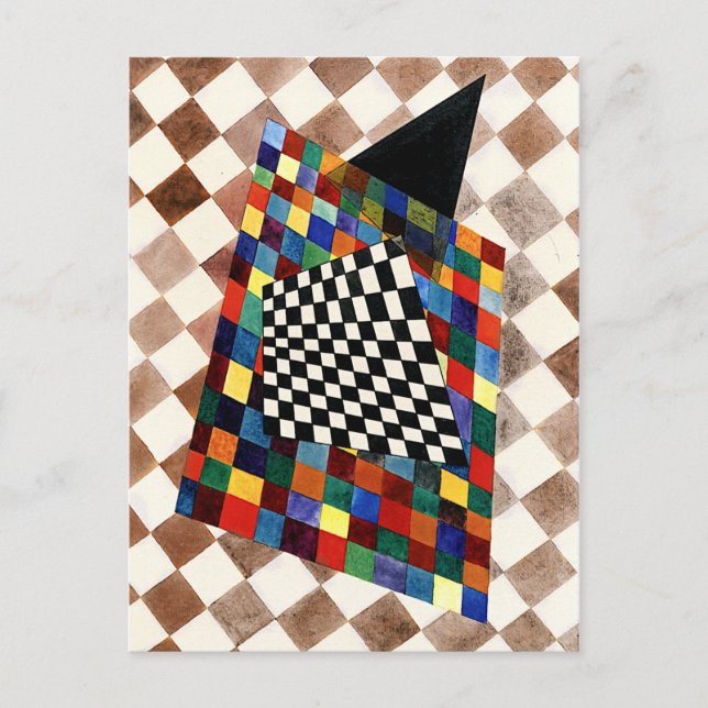 Kandinsky - Scheckte, farbenfrohe abstrakte Kunst Postkarte (Vorderseite)