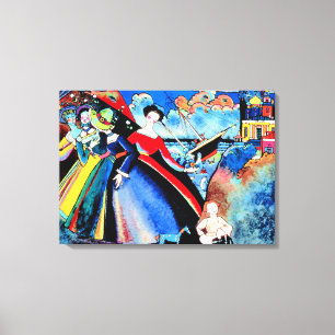 Kandinsky - Schiff, bunte Malerei von 1918 Leinwanddruck