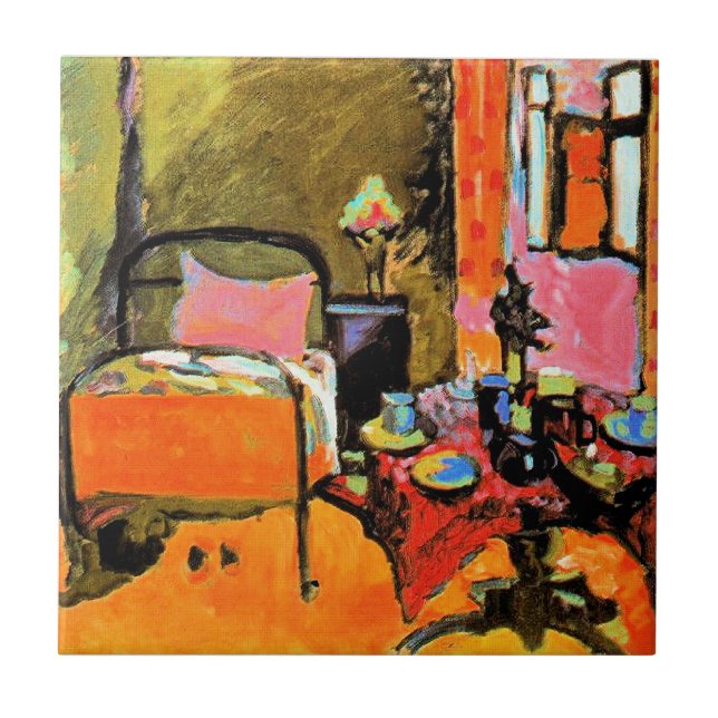 Kandinsky - Schlafzimmer in der Ainmillerstraße, Fliese (Vorderseite)