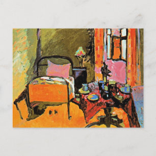 Kandinsky - Schlafzimmer in der Ainmillerstraße, Postkarte