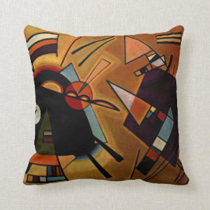 Kandinsky - Schwarz und Violett Kissen