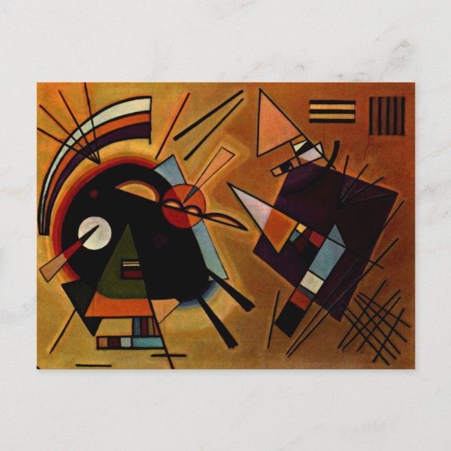 Kandinsky - Schwarz und Violett, Postkarte (Vorderseite)