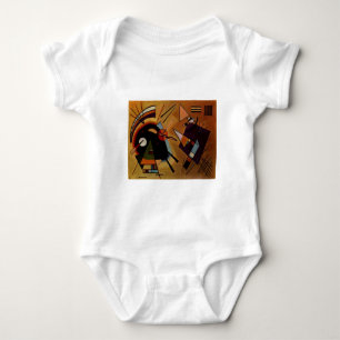Kandinsky Schwarz Violett Baby Strampler