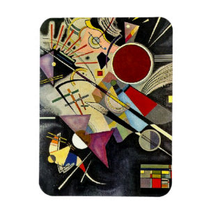 Kandinsky - Schwarze Begleitung Magnet