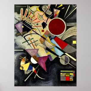 Kandinsky - Schwarze Begleitung  Poster