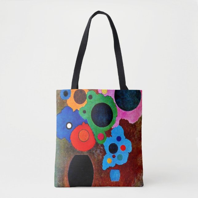 Kandinsky - Schwarze Zunehmende, abstrakte Kunst, (Vorderseite)