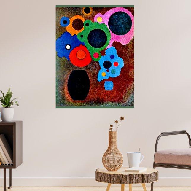 Kandinsky - Schwarzer Wachsender, Poster (Wohnzimmer 3)