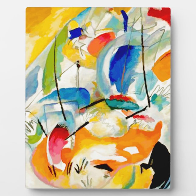 Kandinsky Sea Battle 1913 Fotoplatte (Vorderseite)