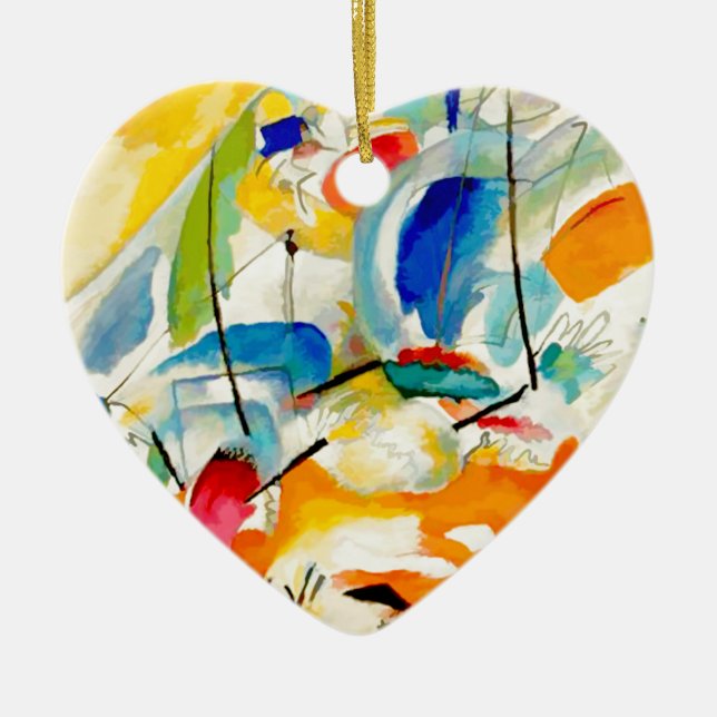 Kandinsky Sea Battle 1913 Keramikornament (Vorne)