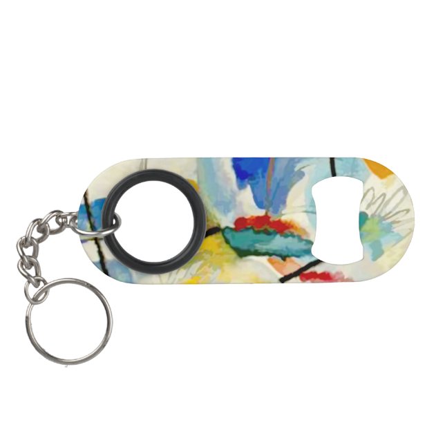 Kandinsky Sea Battle 1913 Mini Flaschenöffner (Rückseite Horizontal)