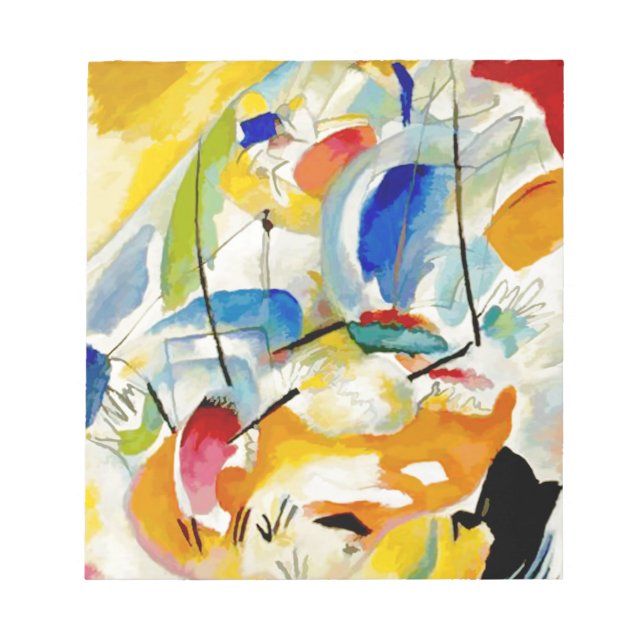 Kandinsky Sea Battle 1913 Notizblock (Vorderseite)