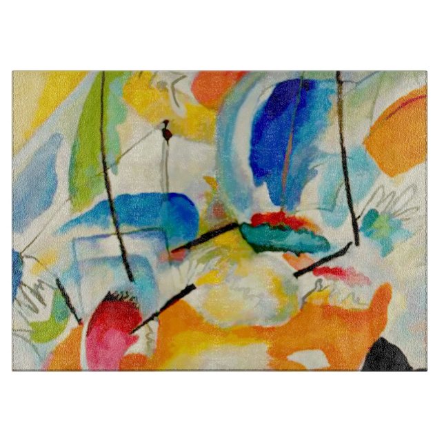 Kandinsky Sea Battle 1913 Schneidebrett (Vorderseite)