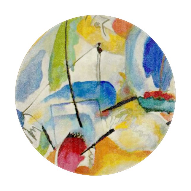 Kandinsky Sea Battle 1913 Schneidebrett (Vorderseite)