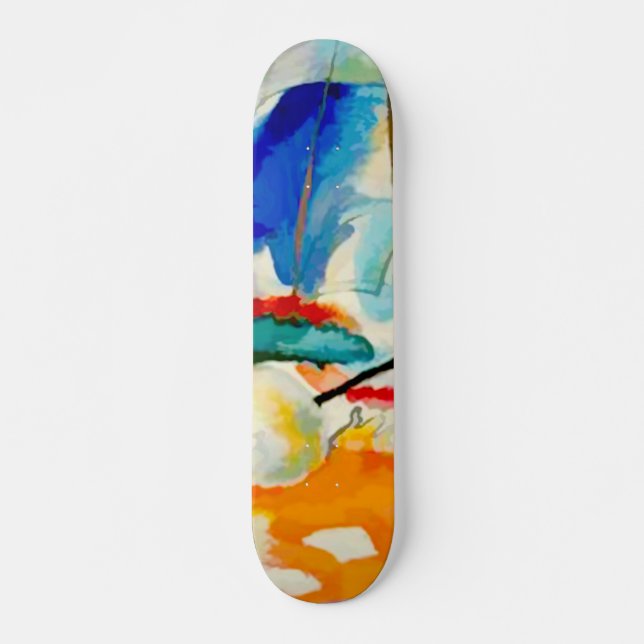 Kandinsky Sea Battle 1913 Skateboard (Vorne)