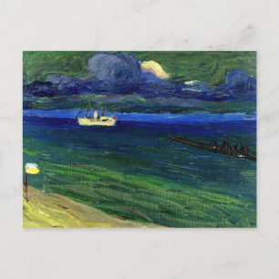 Kandinsky - Seascape mit Dampfer Postkarte