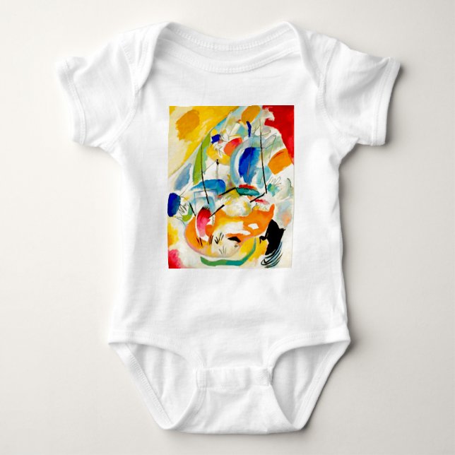 Kandinsky-Seebüttergemälde 1913 Baby Strampler (Vorderseite)