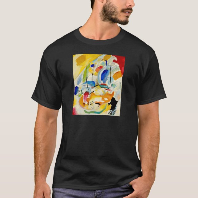 Kandinsky Seeschlacht Gemälde 1913 T-Shirt (Vorderseite)