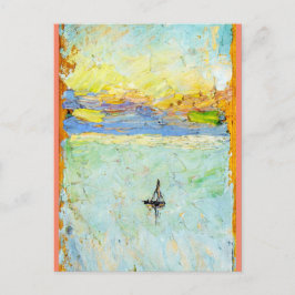 Kandinsky - Segelboot auf See Postkarte