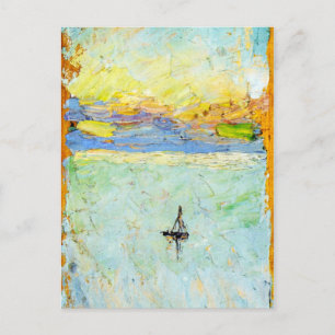 Kandinsky - Segelboot auf See Postkarte