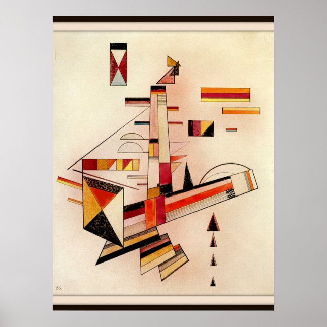 Kandinsky - Sicherlich, abstrakte Kunst, Poster (Vorne)