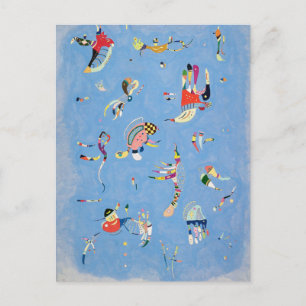 Kandinsky Sky Blue Postcard Postkarte