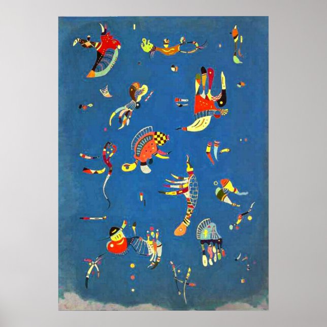 Kandinsky - Sky Blue Poster (Vorne)