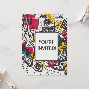 Kandinsky Small Worlds / Abstrakt Classic Einladung