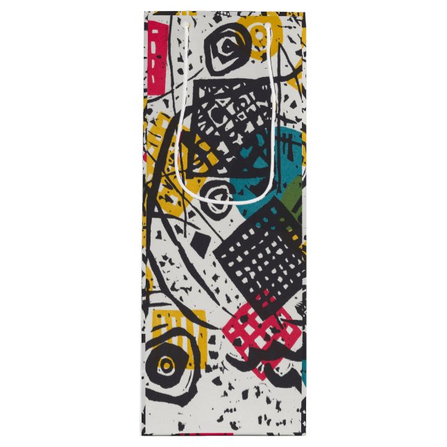 Kandinsky Small Worlds / Abstrakt Classic Geschenktüte Für Weinflaschen (Vorderseite)