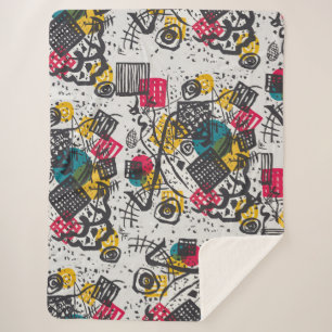 Kandinsky Small Worlds / Abstrakt Classic Sherpadecke