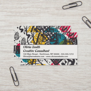 Kandinsky Small Worlds / Abstrakt Classic Visitenkarte