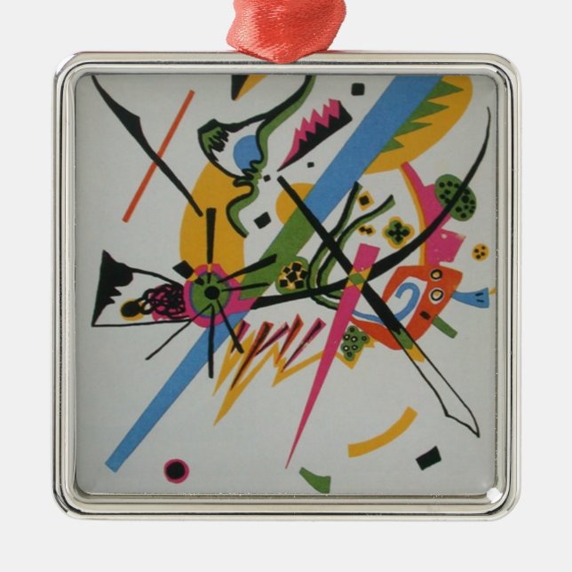 Kandinsky Small Worlds Kleine Welts I Silbernes Ornament (Vorne)