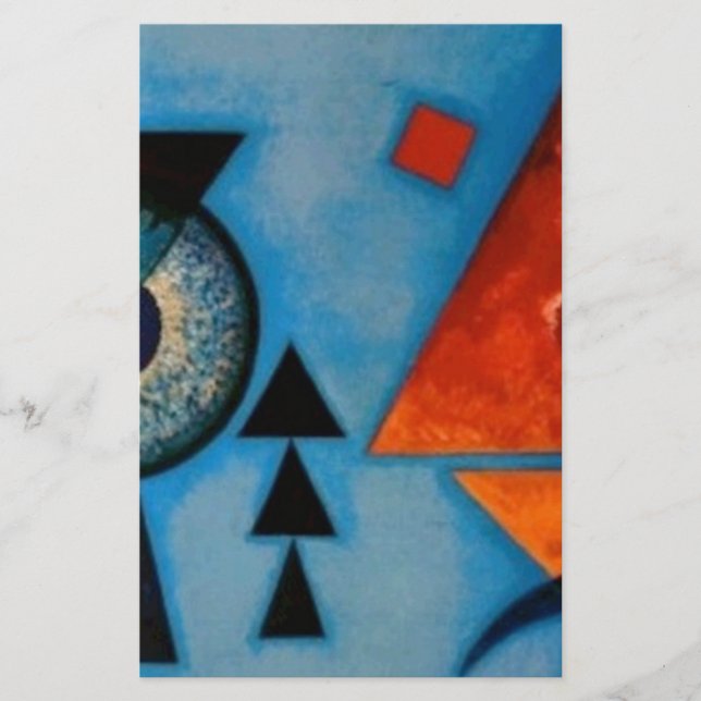 Kandinsky Soft Hard Abstract Briefpapier (Vorderseite)