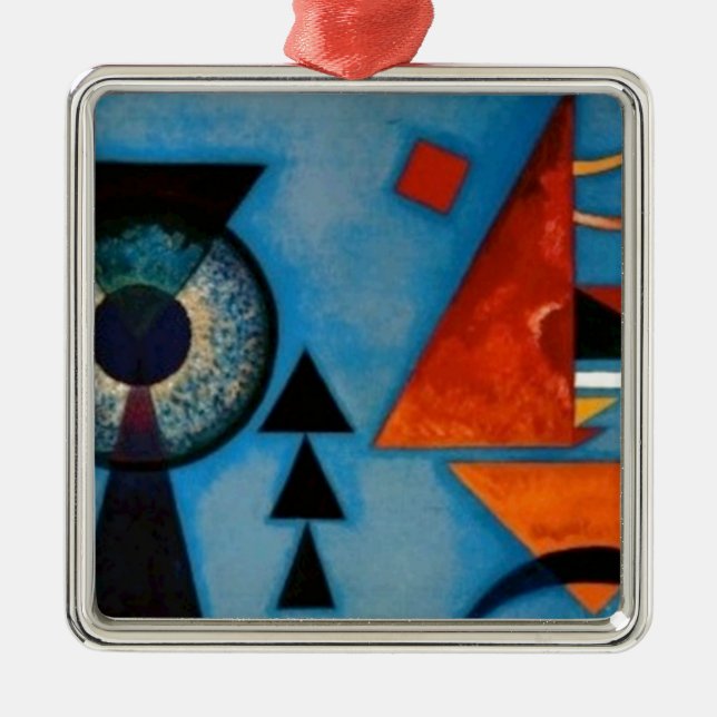 Kandinsky Soft Hard Abstract Ornament Aus Metall (Vorne)
