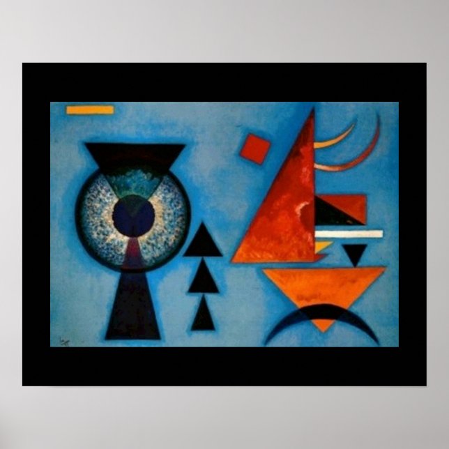 Kandinsky Soft Hard Abstract Poster (Vorne)