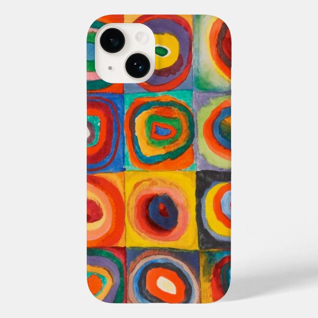 Kandinsky Squares Circles Case-Mate iPhone Hülle (Rückseite)