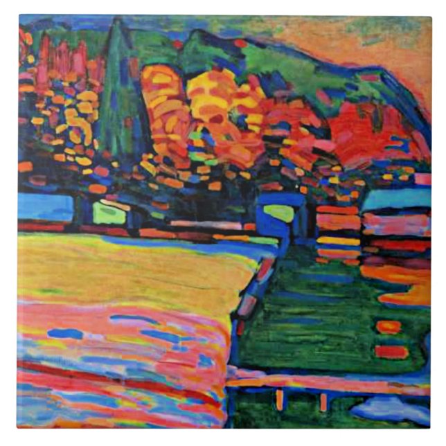 Kandinsky - Starnberger See Fliese (Vorderseite)