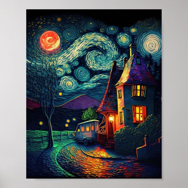 Kandinsky - Starry night Poster (Vorne)