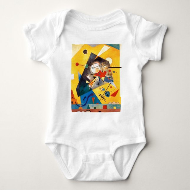 Kandinsky Stille Harmonie Abstrakte Kunst Baby Strampler (Vorderseite)