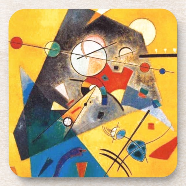 Kandinsky Stille Harmonie Abstrakte Kunst Getränkeuntersetzer (Vorderseite)