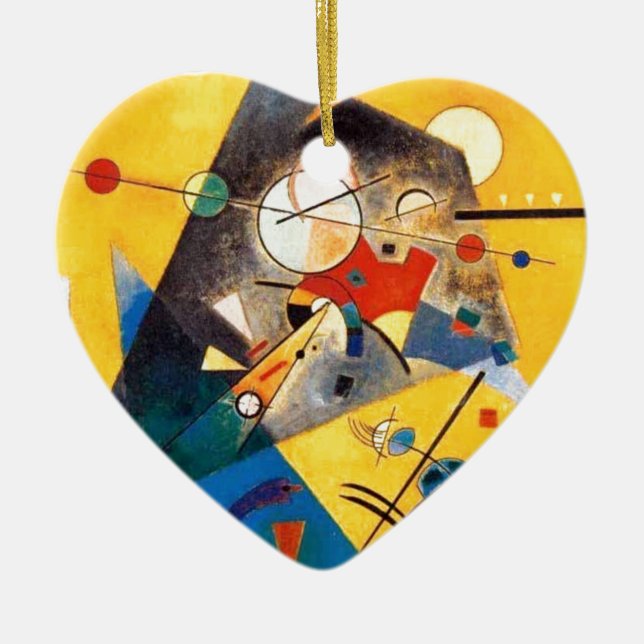 Kandinsky Stille Harmonie Abstrakte Kunst Keramik Ornament (Vorne)