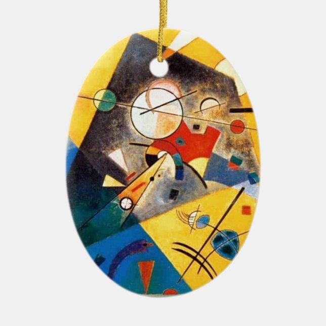 Kandinsky Stille Harmonie Abstrakte Kunst Keramik Ornament (Vorne)