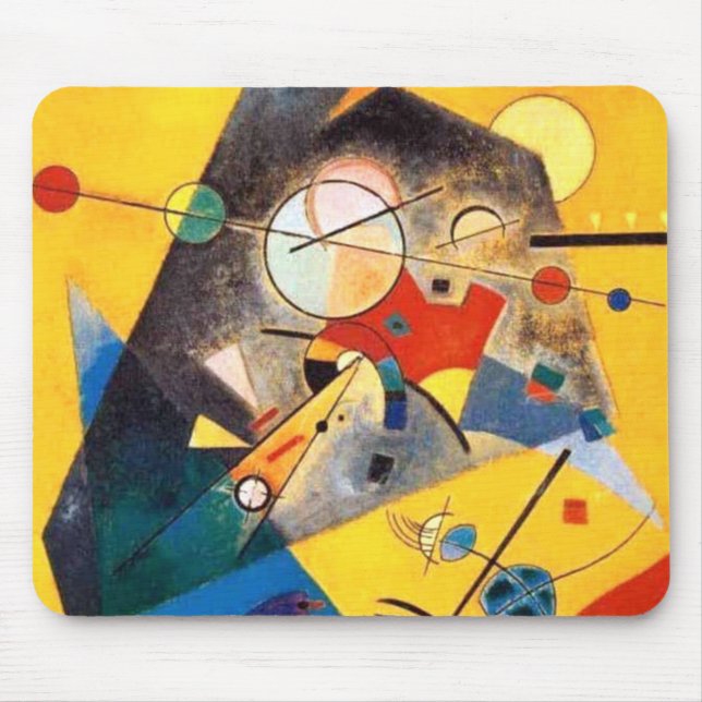 Kandinsky Stille Harmonie Abstrakte Kunst Mousepad (Vorne)