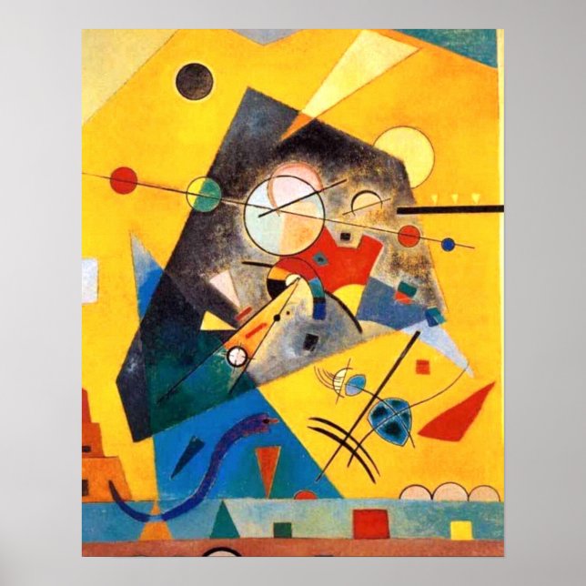 Kandinsky Stille Harmonie Abstrakte Kunst Poster (Vorne)