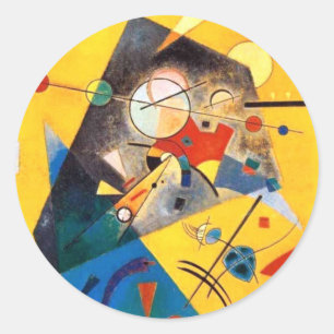 Kandinsky Stille Harmonie Abstrakte Kunst Runder Aufkleber