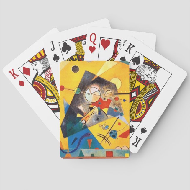 Kandinsky Stille Harmonie Abstrakte Kunst Spielkarten (Rückseite)